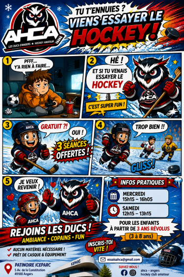 Viens essayer le hockey ! 